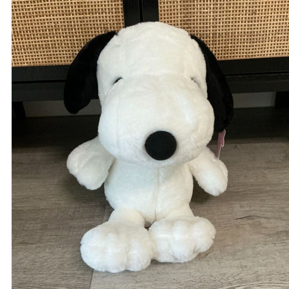 Black & White Beagle Dog Plush Claw Machine Arcade Prize with Tag